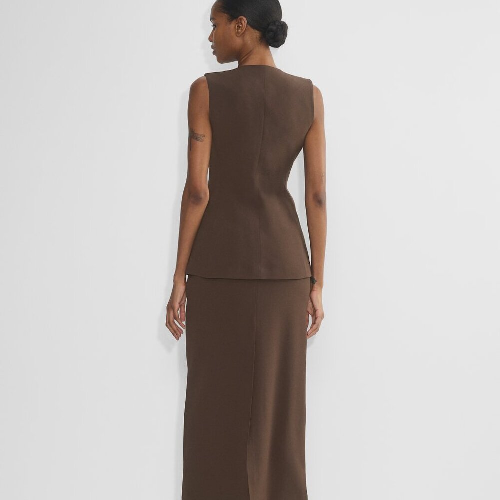 Aritzia Juris Vest Mocha Brown NWT Size 8 - Picture 5 of 7